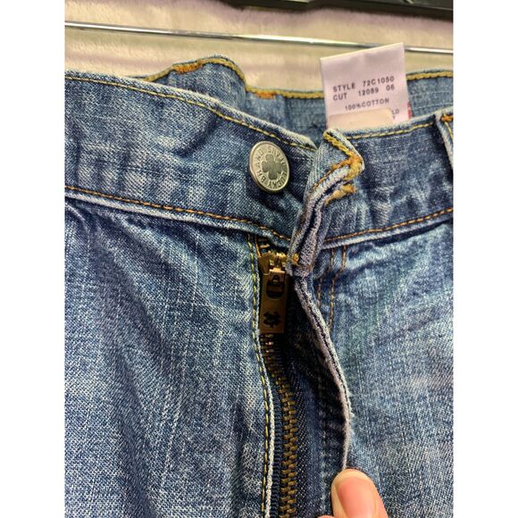 LUCKY BRAND DUNGAREES MEN'S 33X29 RIVINGTON LOOSE FIT DENIM JEANS BLUE WASH - Picture 7 of 14